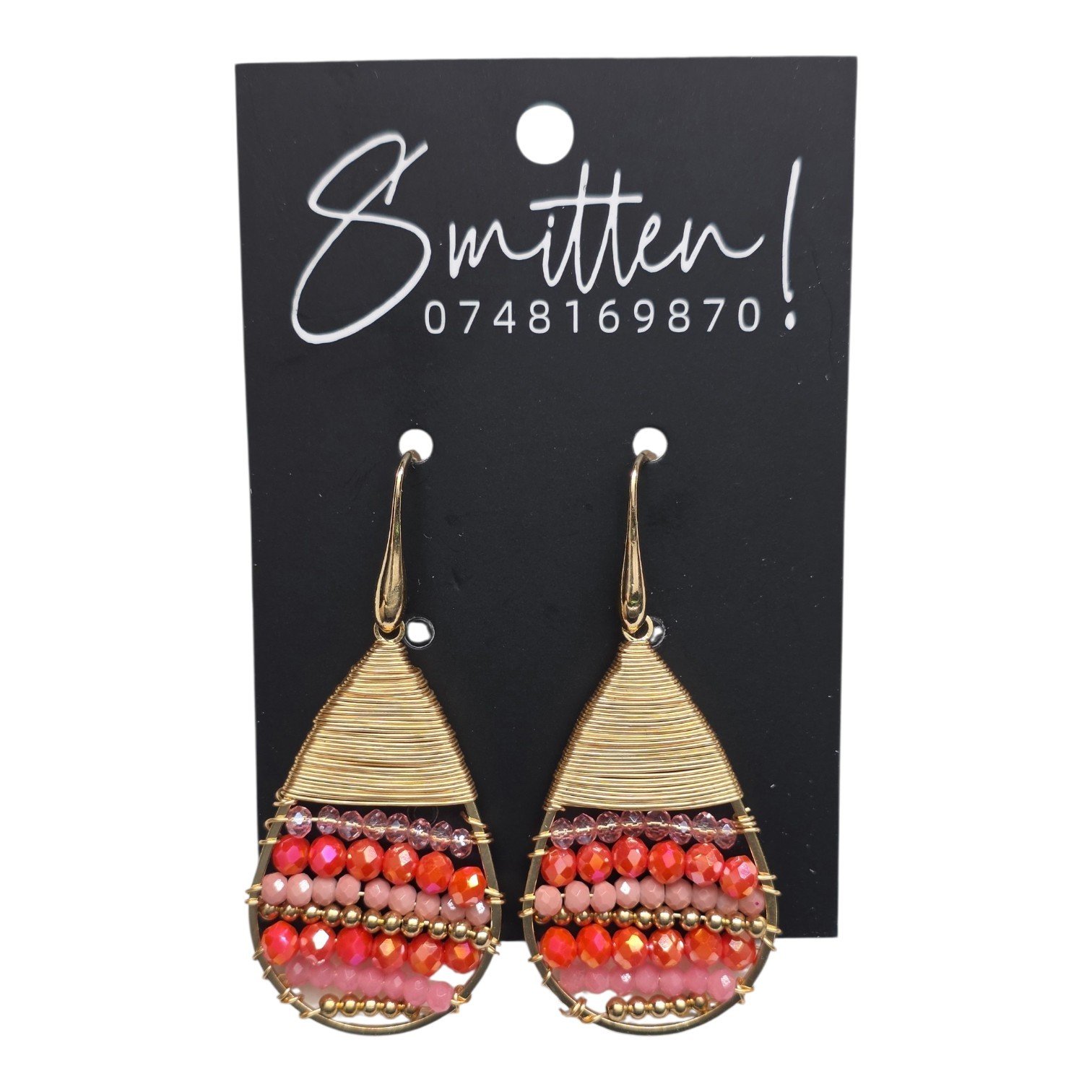 Wire-wrapped Teardrop Earrings - Image 5