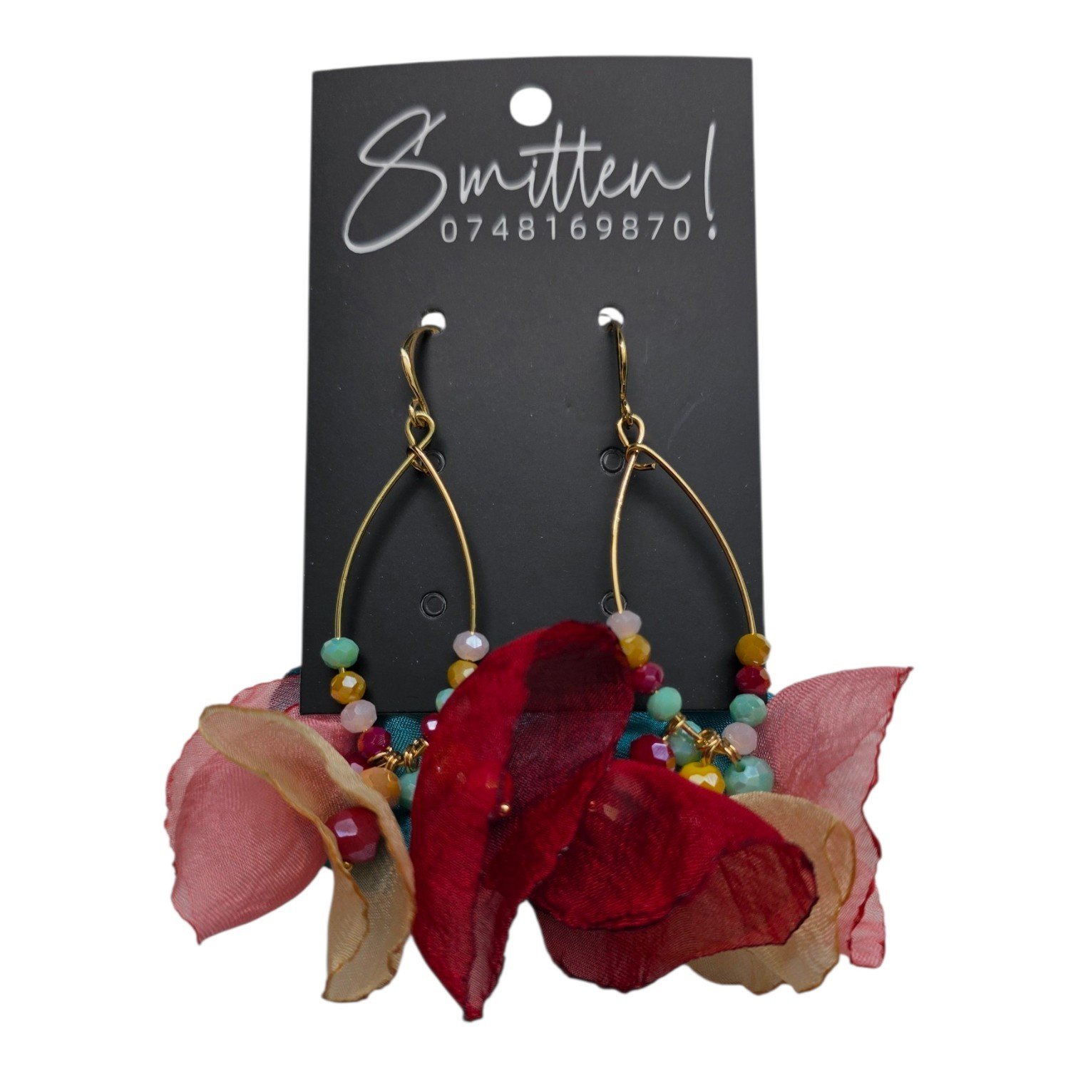 Teardrop Wire Frame Earrings - Image 13