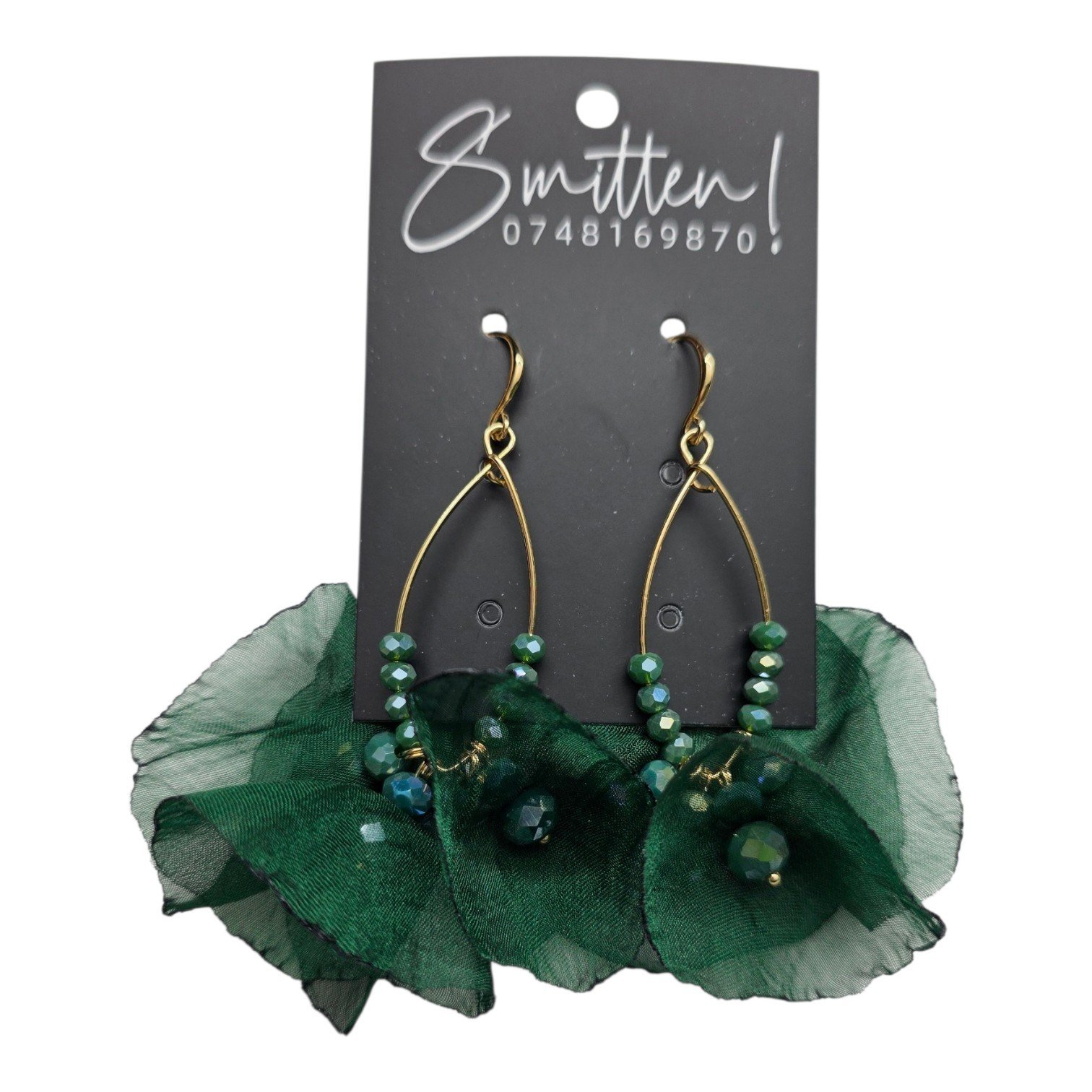 Teardrop Wire Frame Earrings - Image 11