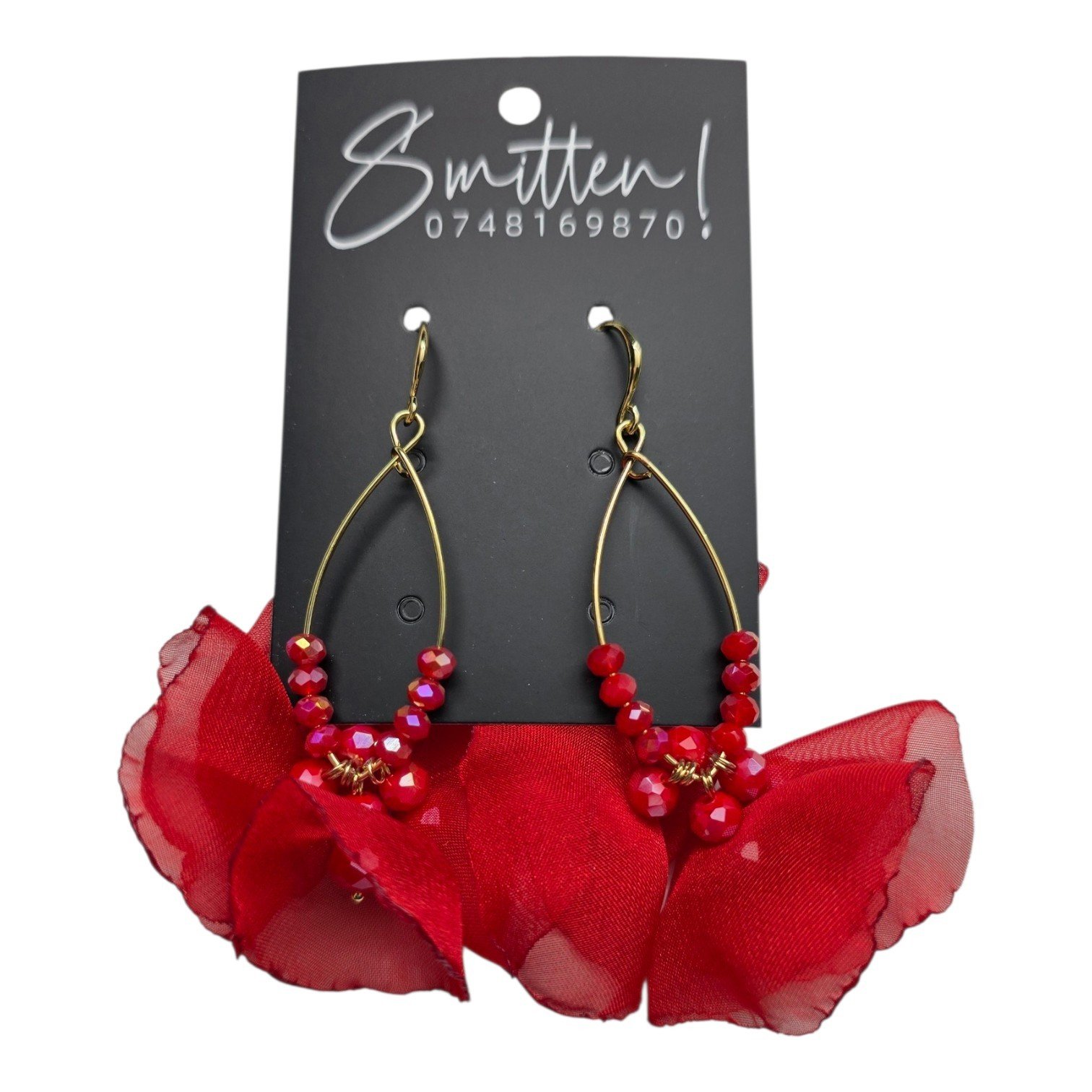 Teardrop Wire Frame Earrings - Image 10
