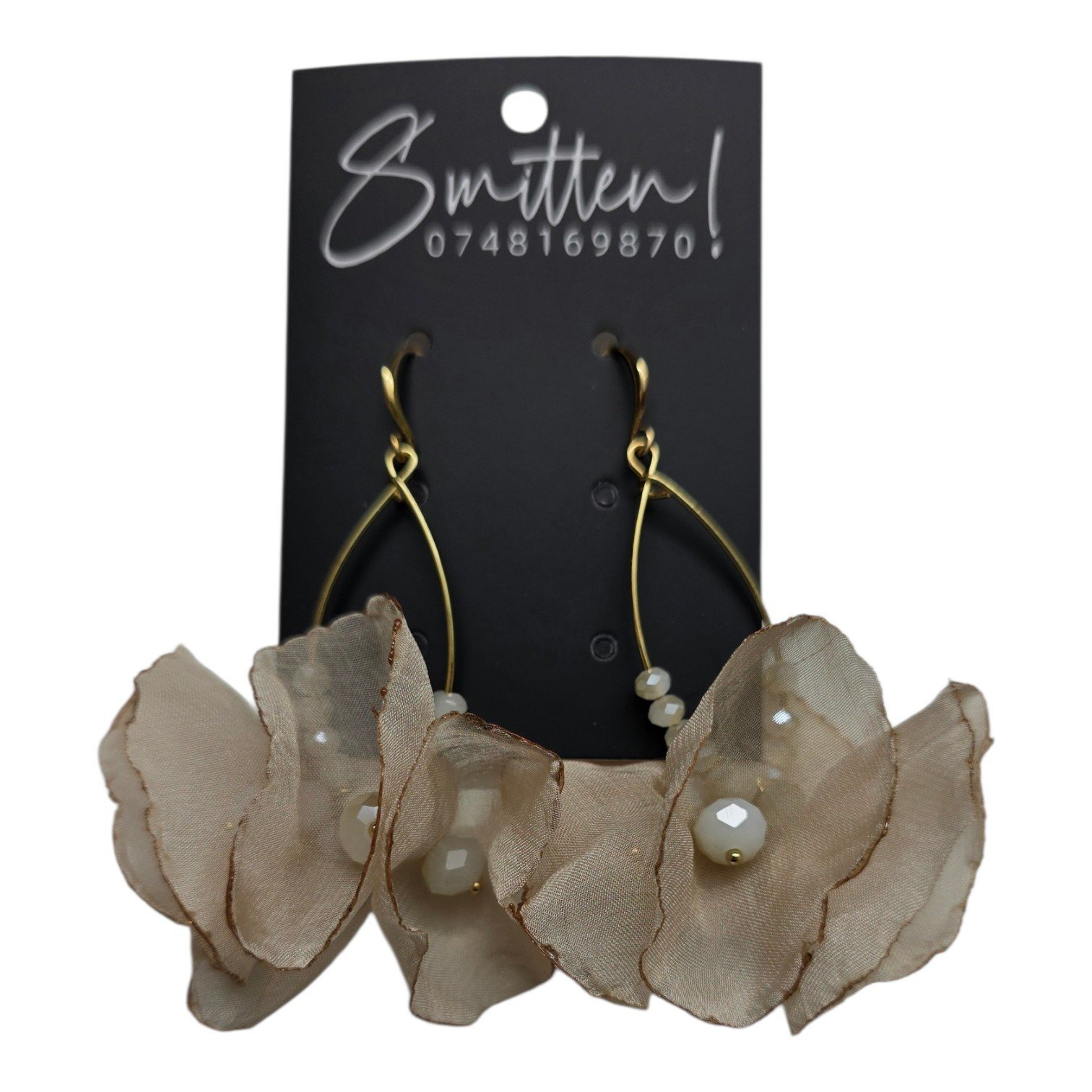 Teardrop Wire Frame Earrings - Image 9