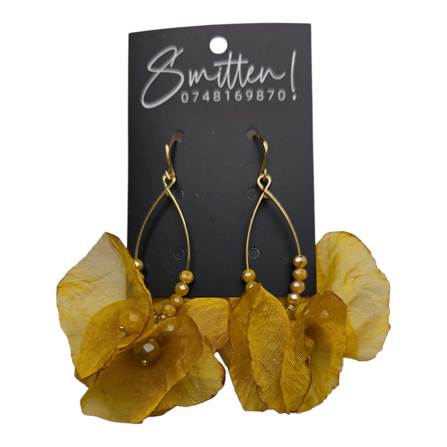 Teardrop Wire Frame Earrings - Image 8