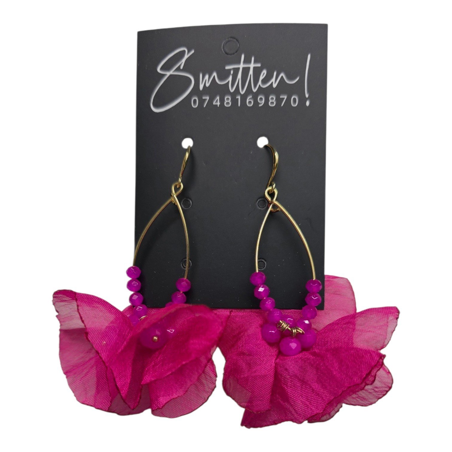 Teardrop Wire Frame Earrings - Image 7