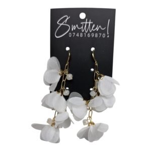 Alternative view of Fabric Flower Earrings