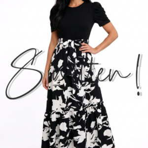 Black Floral Maxi Dress