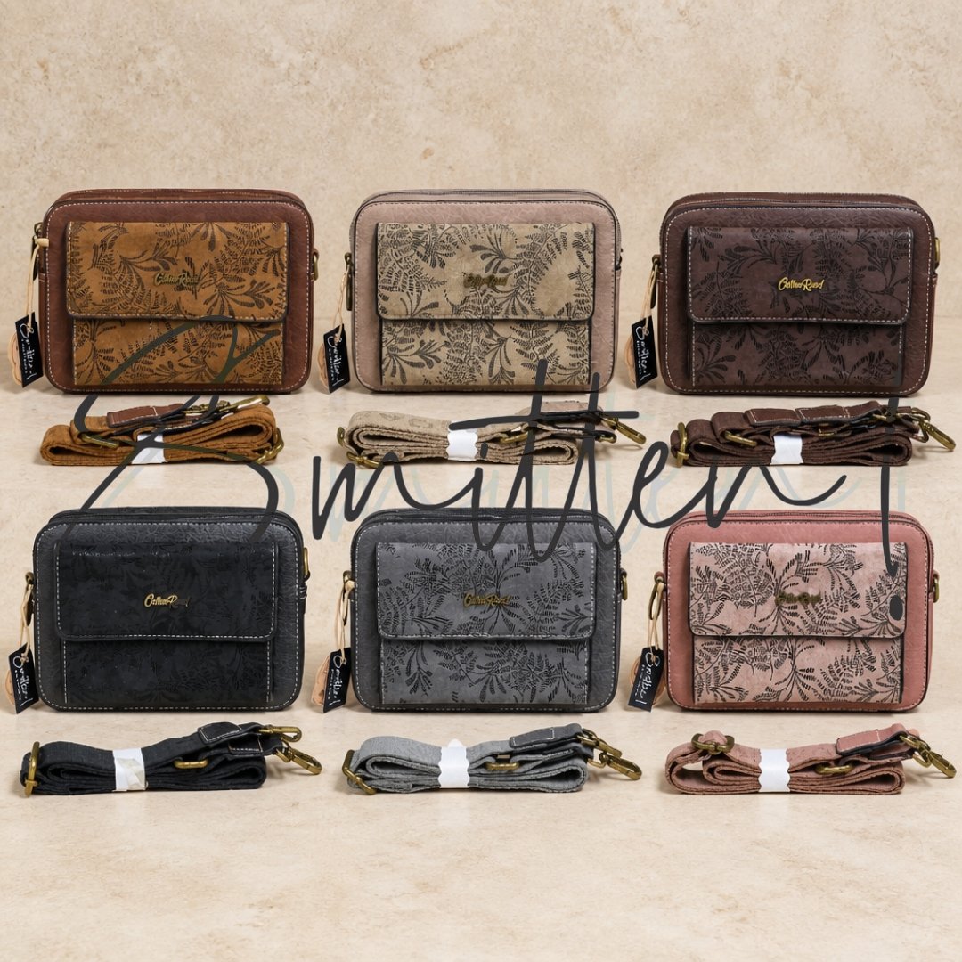 Cotton Road Vine Shadow Crossbody Sling Bag