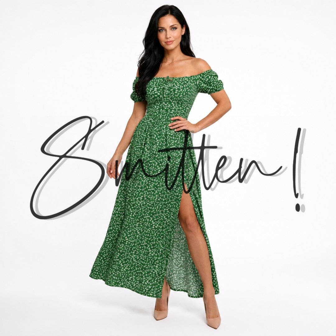 Bohemian Maxi Dress Green