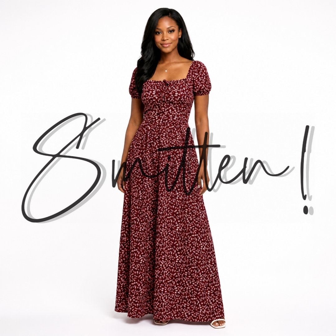 Bohemian Maxi Dress Red - Image 6