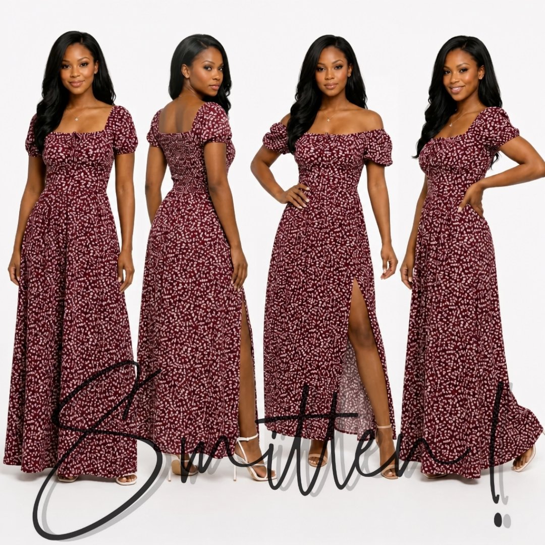Bohemian Maxi Dress Red - Image 7