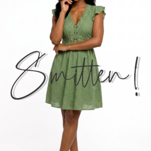 A-line Mini Dress - Green