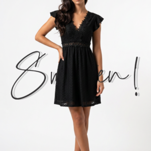 A-line Mini Dress - Black