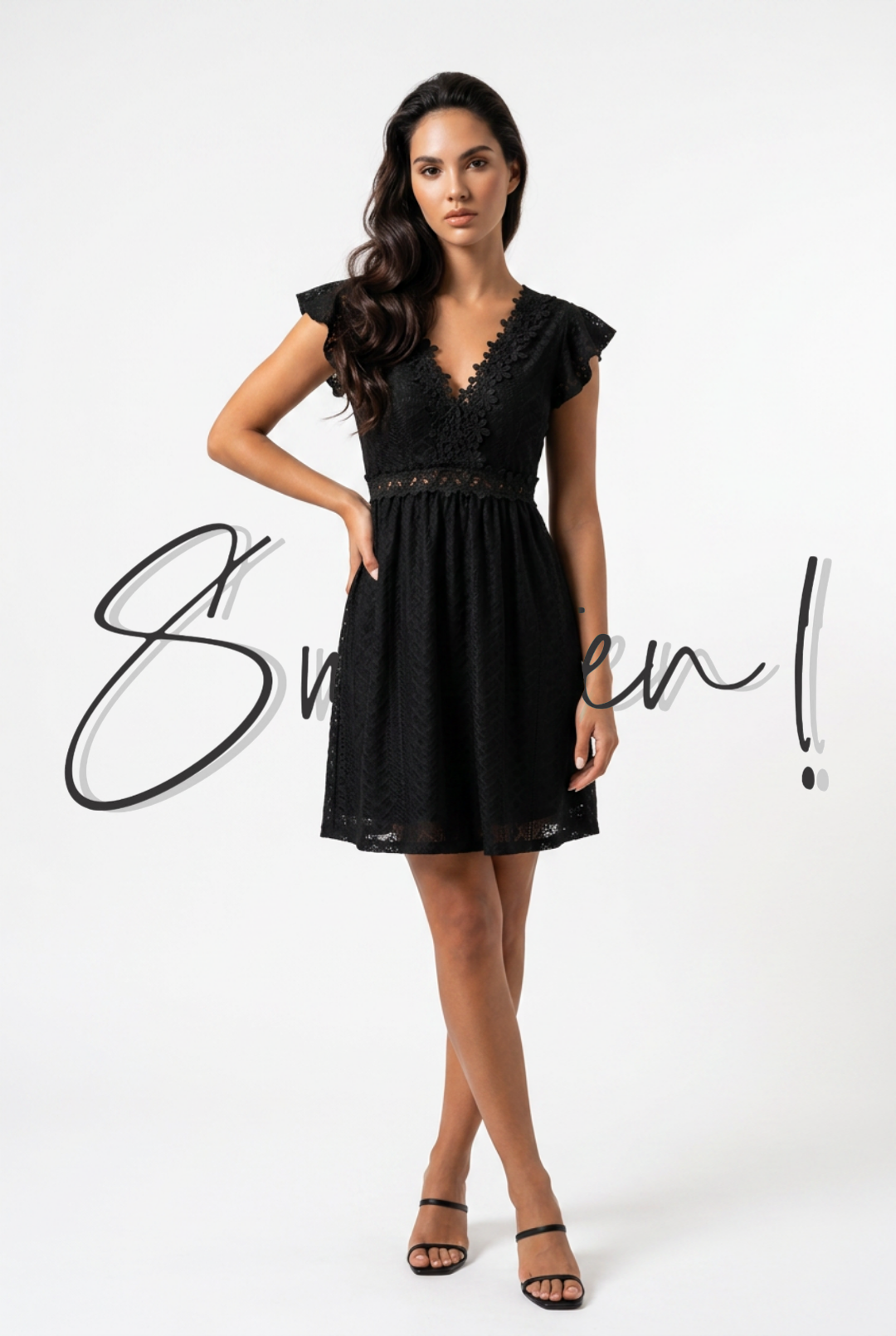 A-line Mini Dress - Black