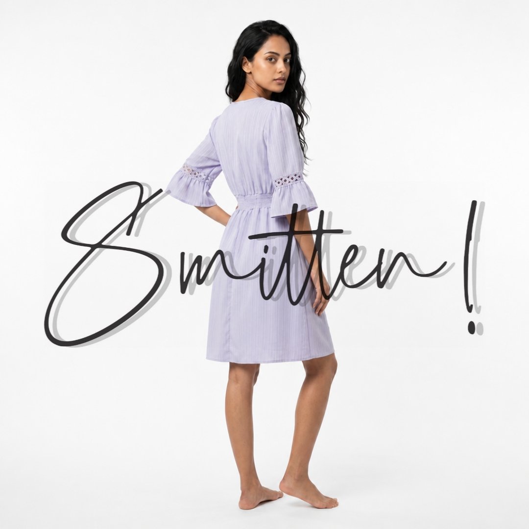 Lilac Mini Dress - Image 4