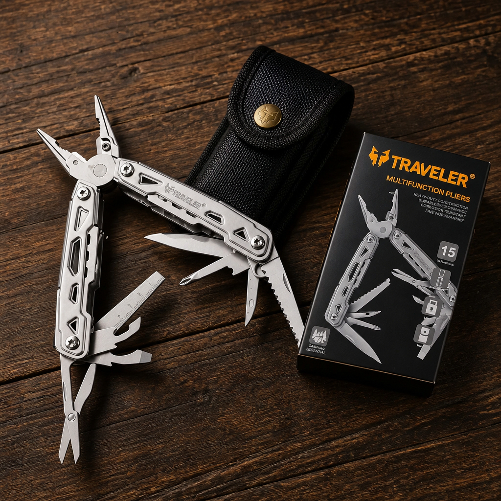 Traveler 15-in-1 Multifunction Pliers