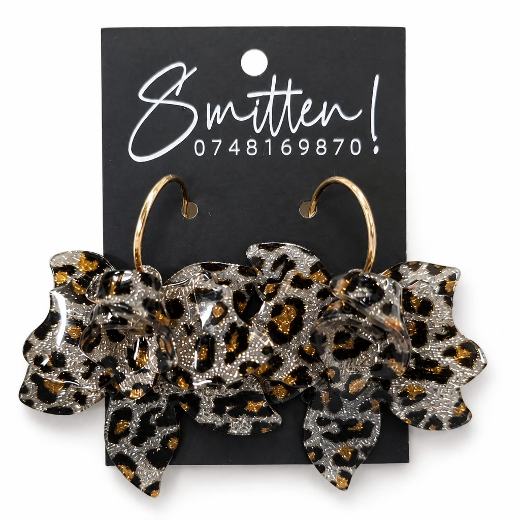 Bohemian Resin Flower Hoop Earrings - Image 5