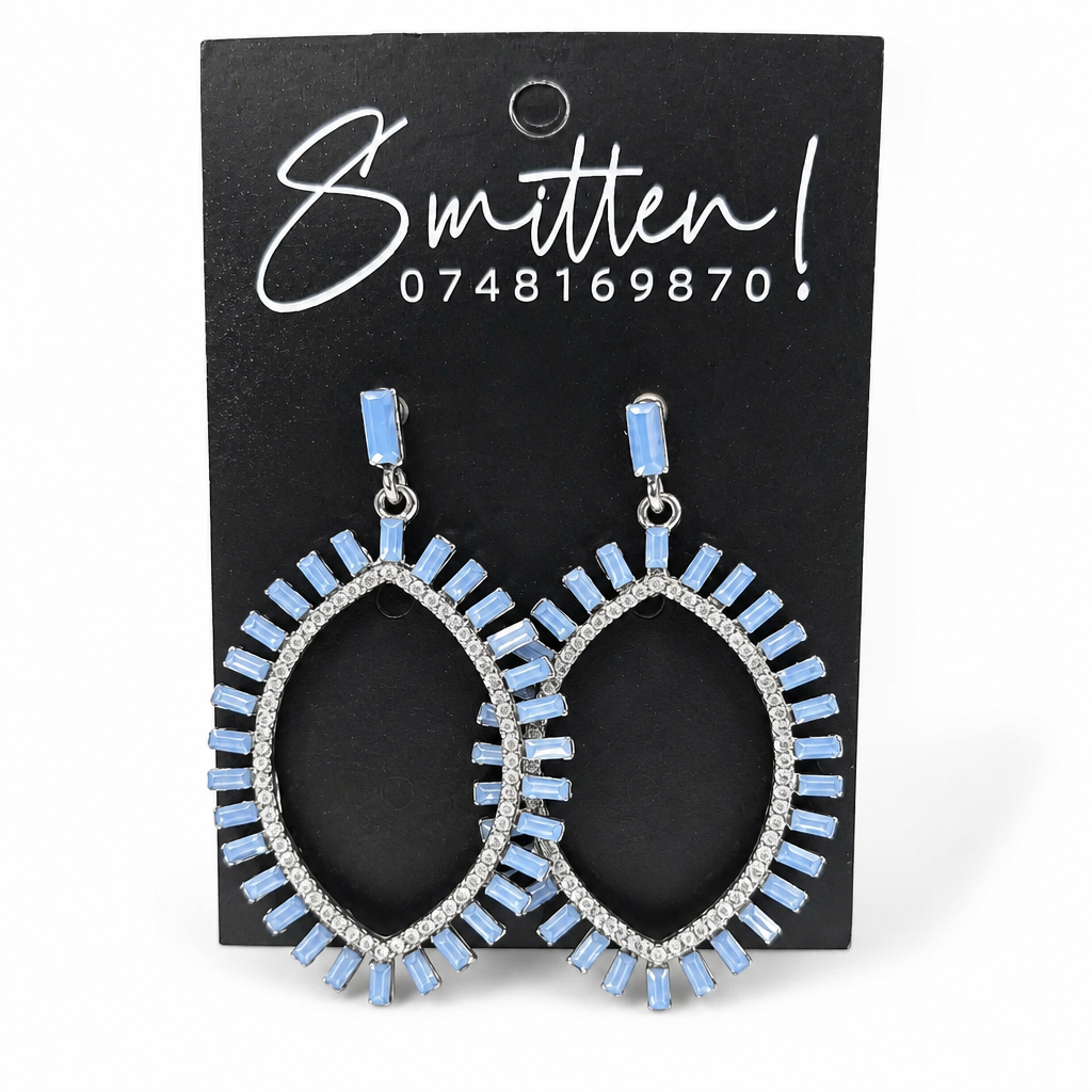 Large Oval Statement Earrings