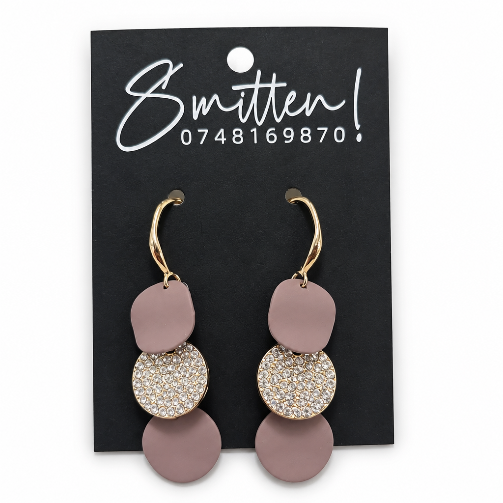 Three-tier Geometric Drop Earrings - Image 4