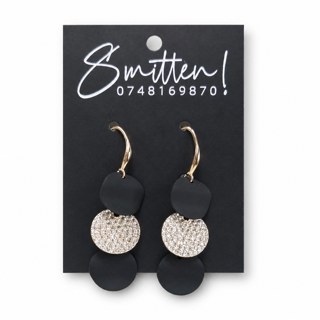 Three-tier Geometric Drop Earrings - Image 5