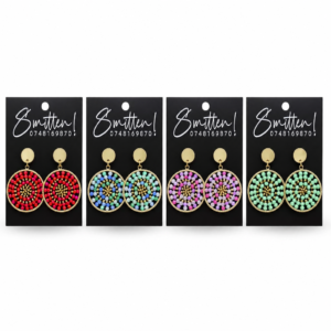 Striking Bohemian, Geometric Mandala Pattern Earring