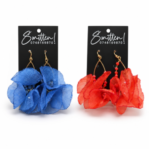 Bohemian-style Flower Hoop Earrings