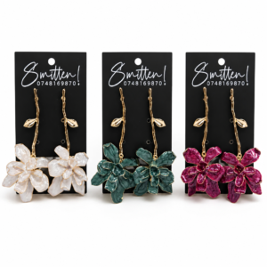 3D Flower Statement Earrings