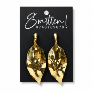Gold Leaf Drop Earrings