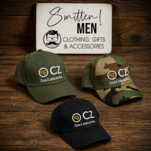 Classic Six-Panel Baseball Cap featuring the Česká Zbrojovka (CZ) firearms logo