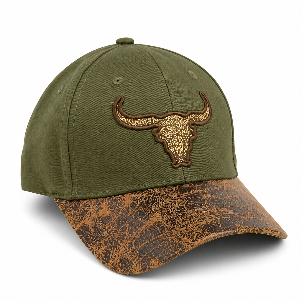 Abstract Bull Skull Cap - Image 4
