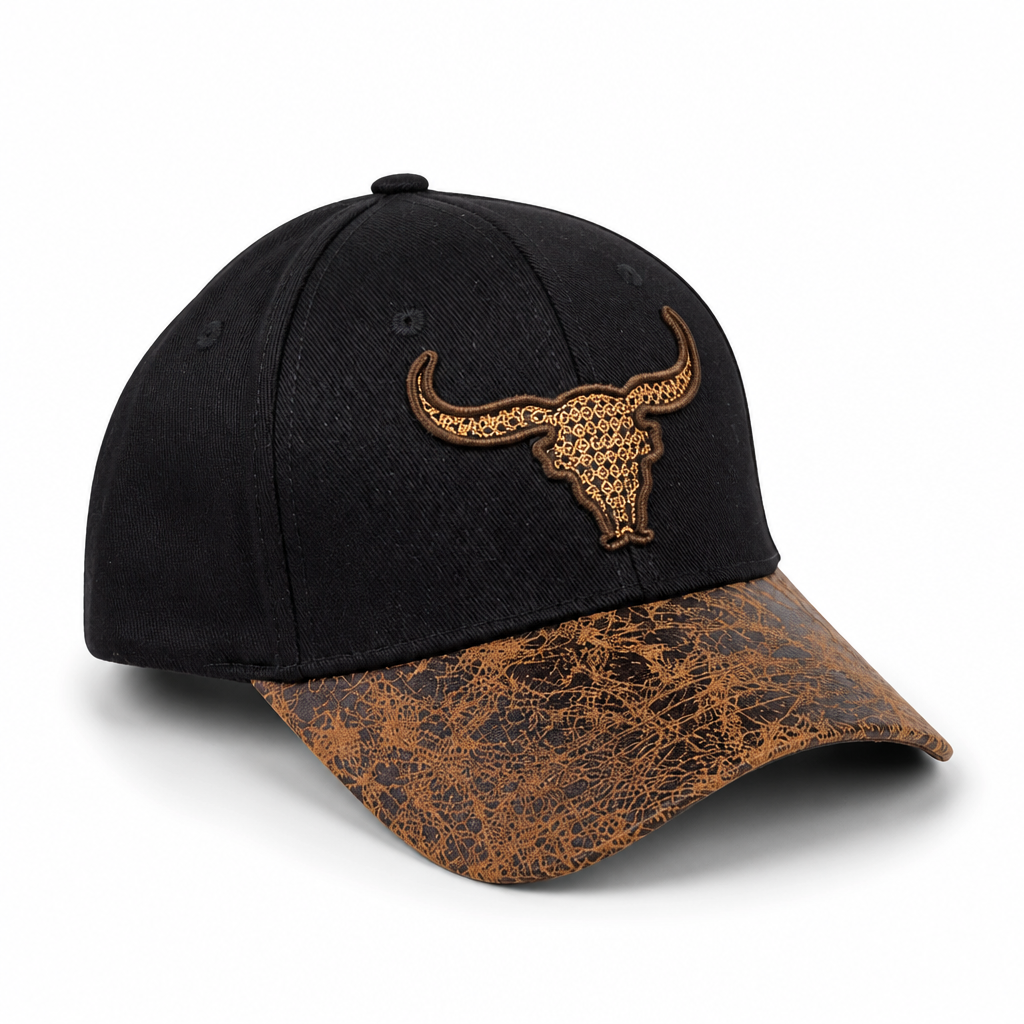 Abstract Bull Skull Cap - Image 3