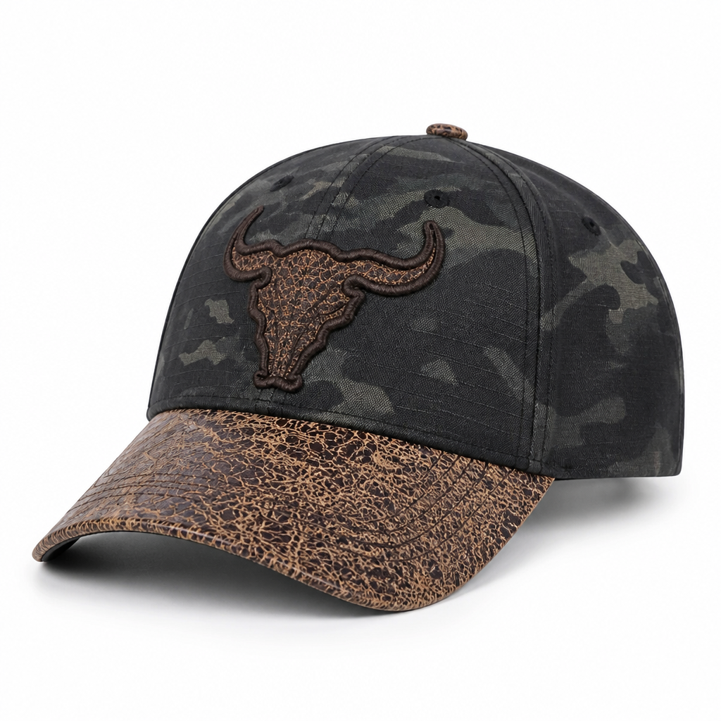 Abstract Bull Skull Cap - Image 2