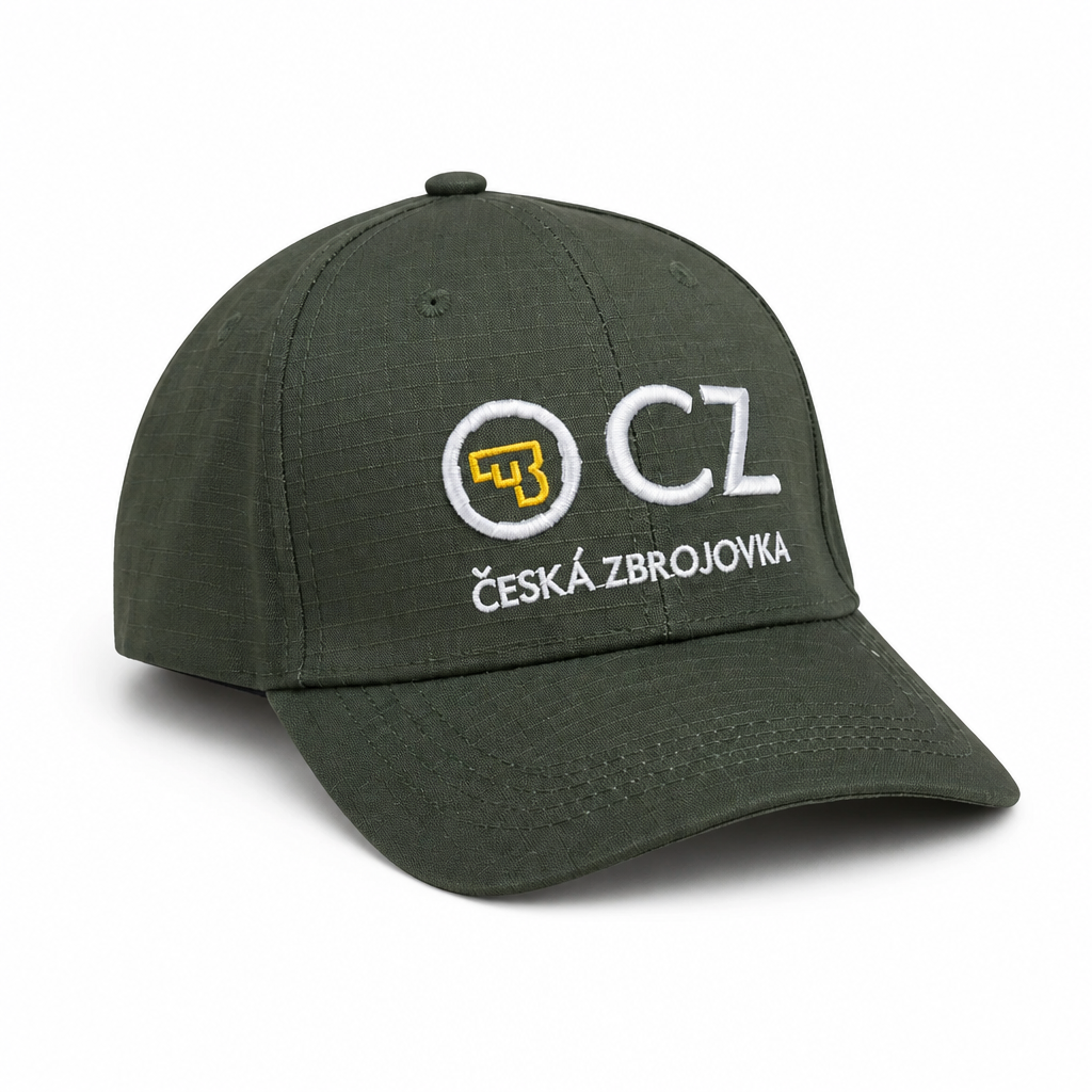 Classic Six-Panel Baseball Cap featuring the Česká Zbrojovka (CZ) firearms logo - Image 4