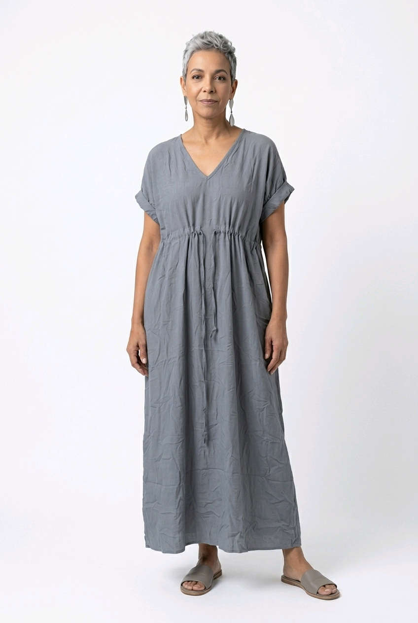 Kaftan Maxi Dress - Plain Colors - Image 11