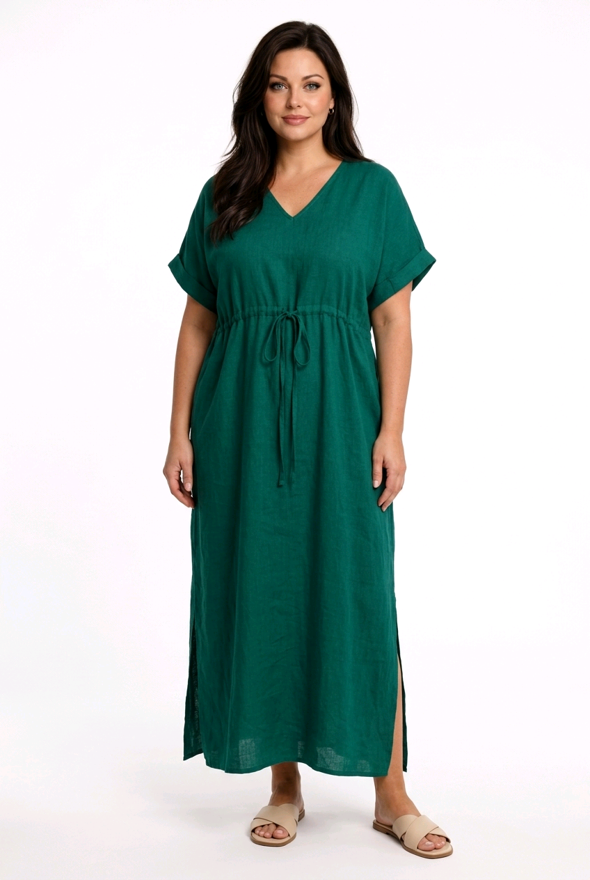 Kaftan Maxi Dress - Plain Colors - Image 6