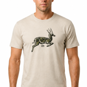 Salty Bush wear graphic t-shirt - Camo Springbok
