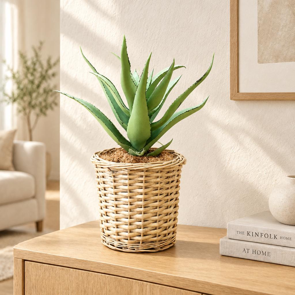 Sunscape Artificial Aloe Basket