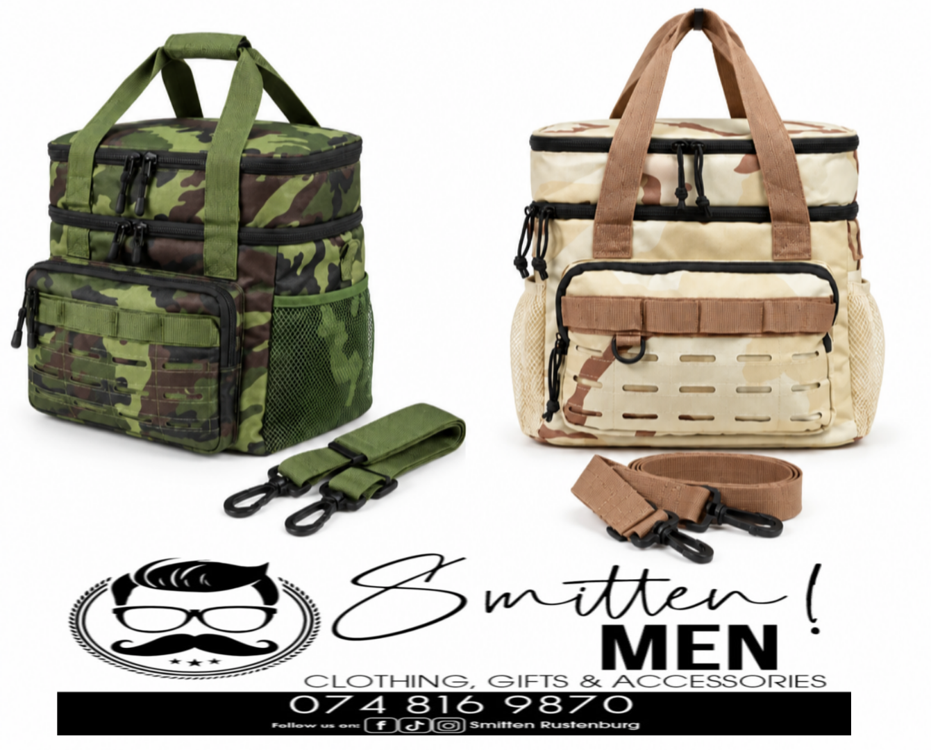 Heavy-duty Tactical Insulated Lunch Bag and Travel Cooler Tote