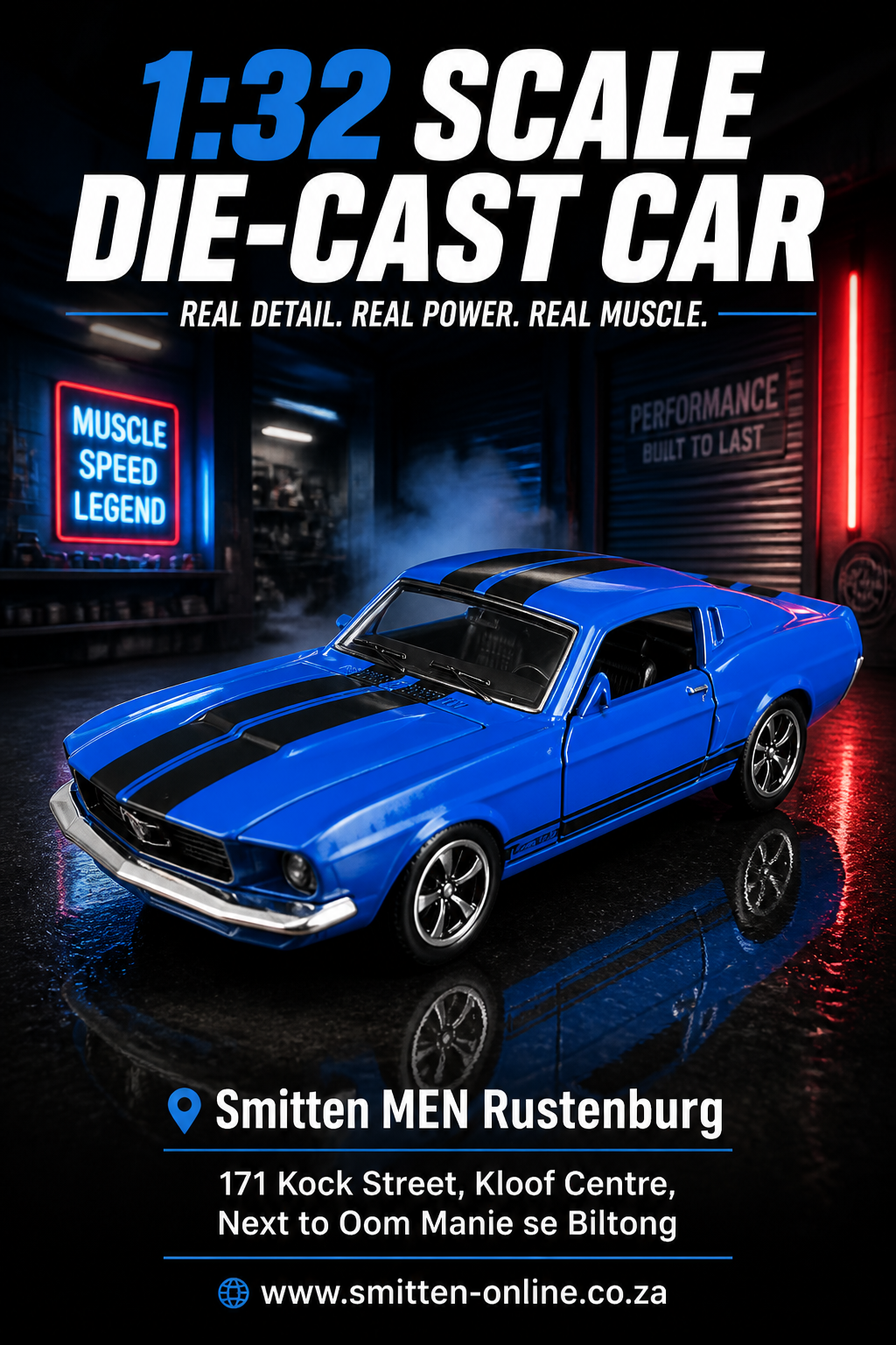 Blue Classic 1968 Ford Mustang Fastback