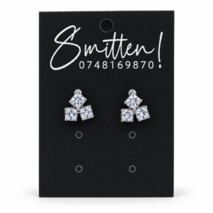 Geometric Cluster Stud Earrings