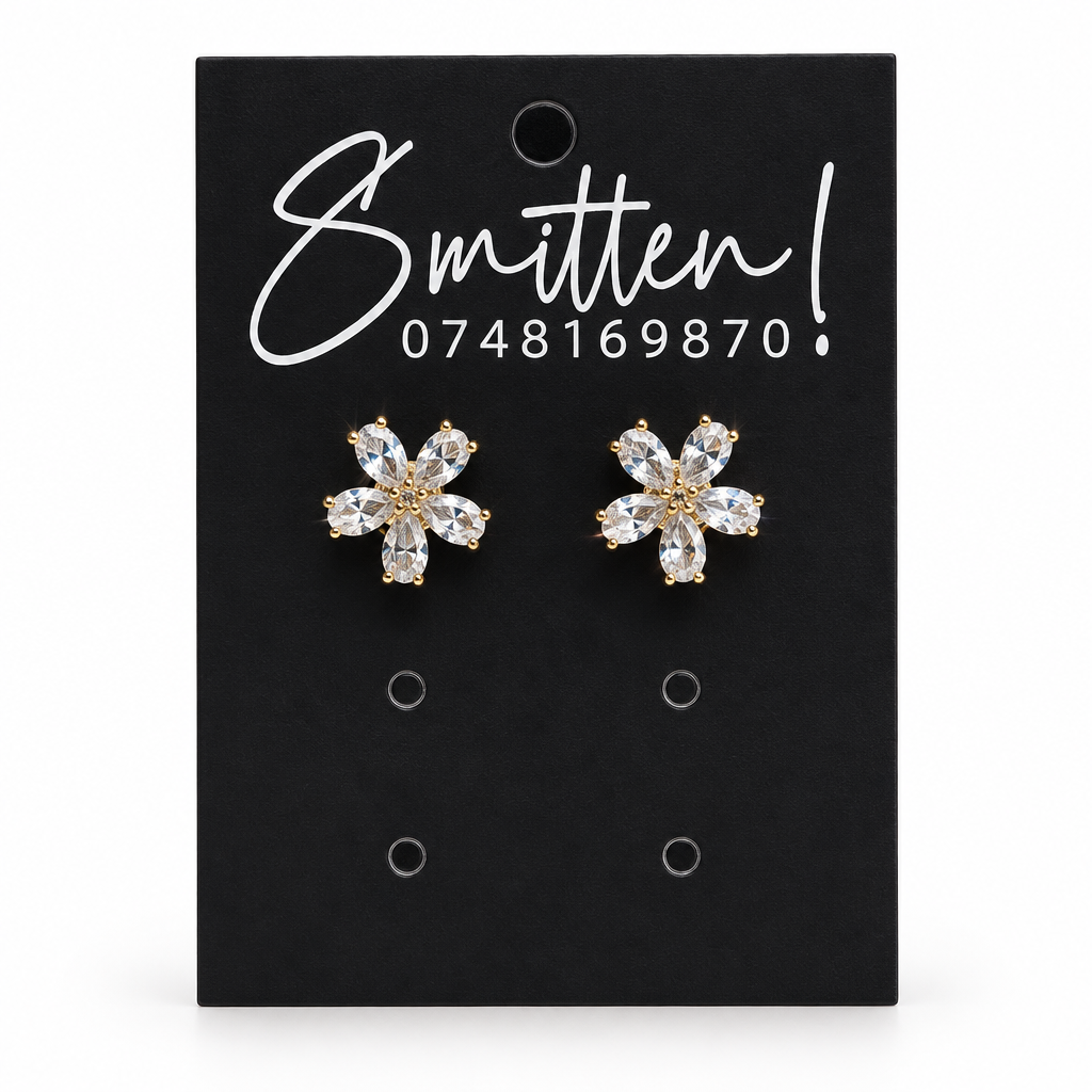 Five-petal Flower Stud Earrings