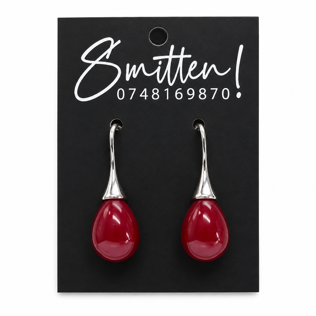 Teardrop Drop Earrings - Image 4