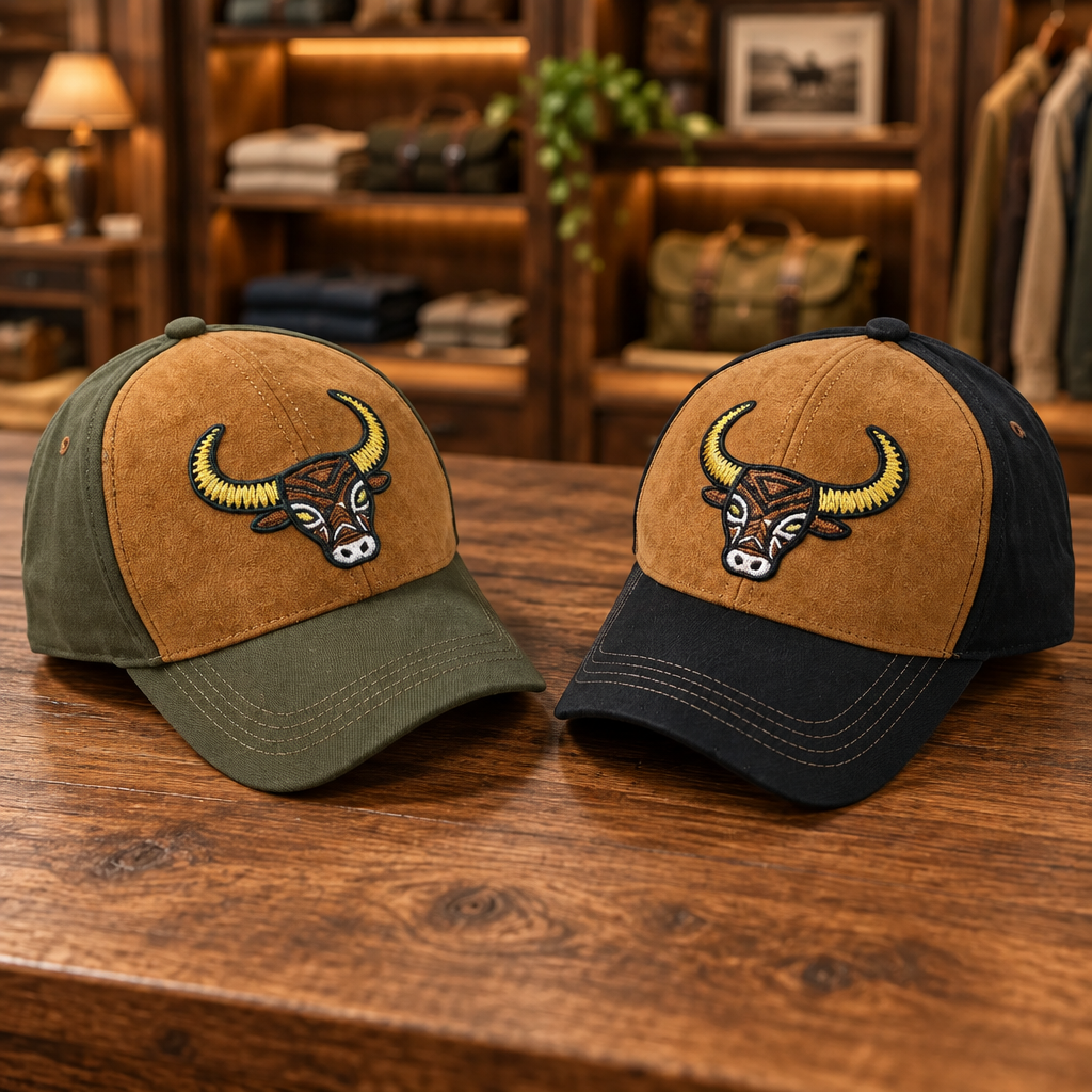 Two-tone Embroidered Caps