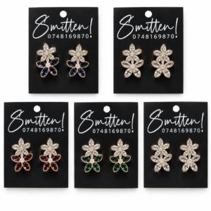 Cluster stud earrings