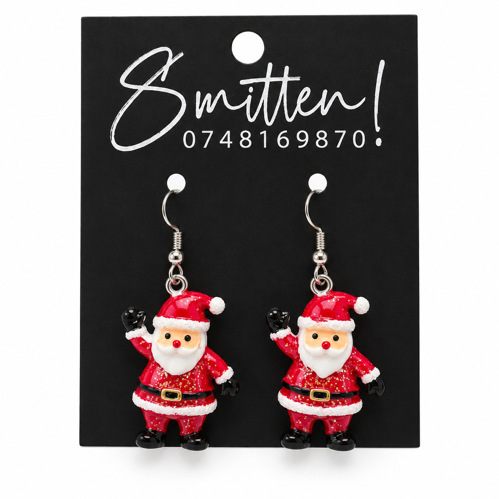 Santa Claus Dangle Earrings