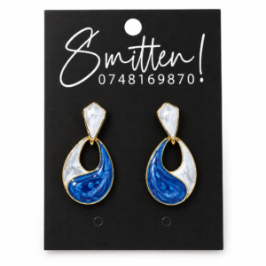 Enamel Statement Earrings