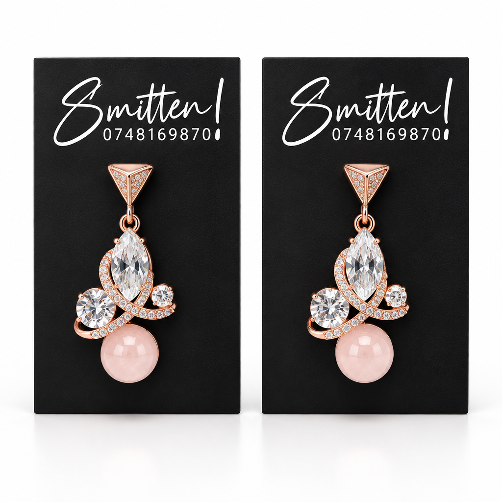 Rose Gold Dangle Earrings