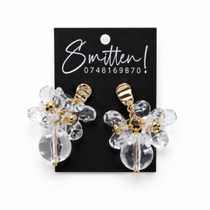 Alternative view of 3D Floral Drop Earrings